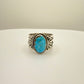 Stamped Kingman Turquoise Ring By Sunshine Reeves Size 11