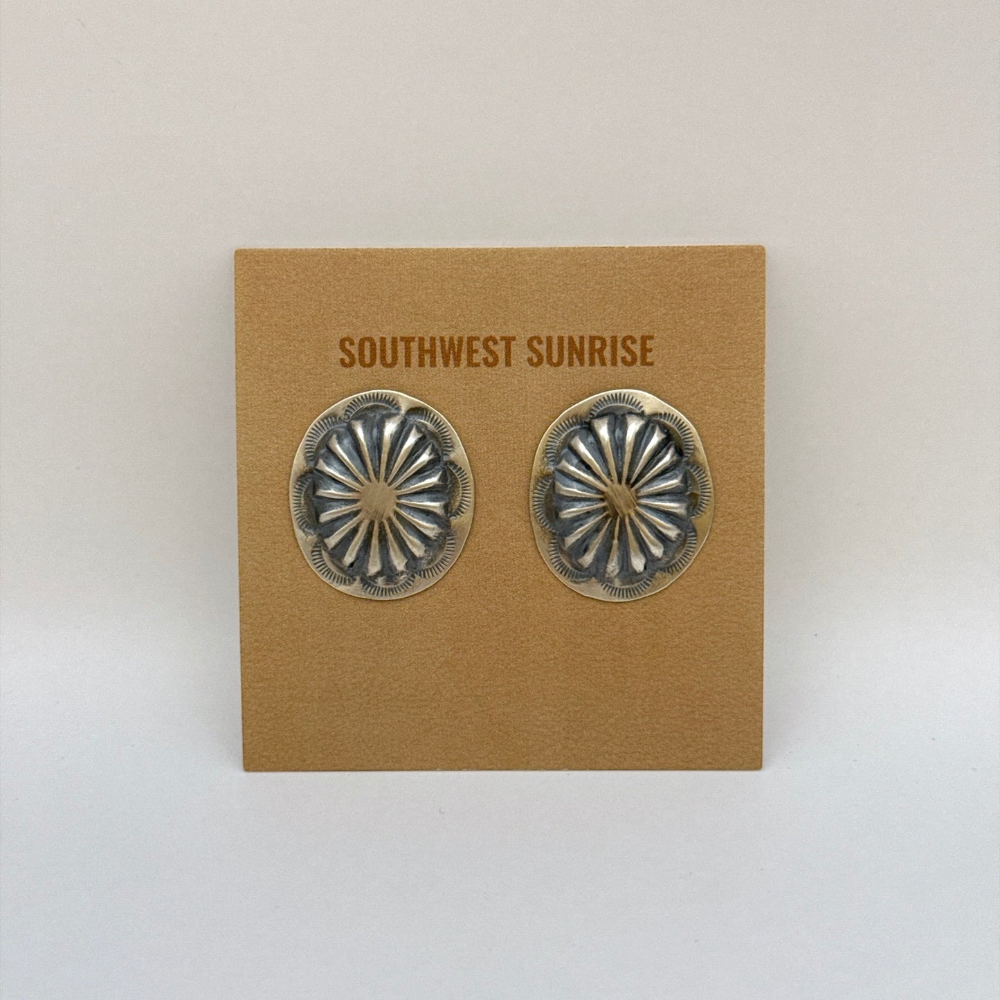 Concho Earrings 1"