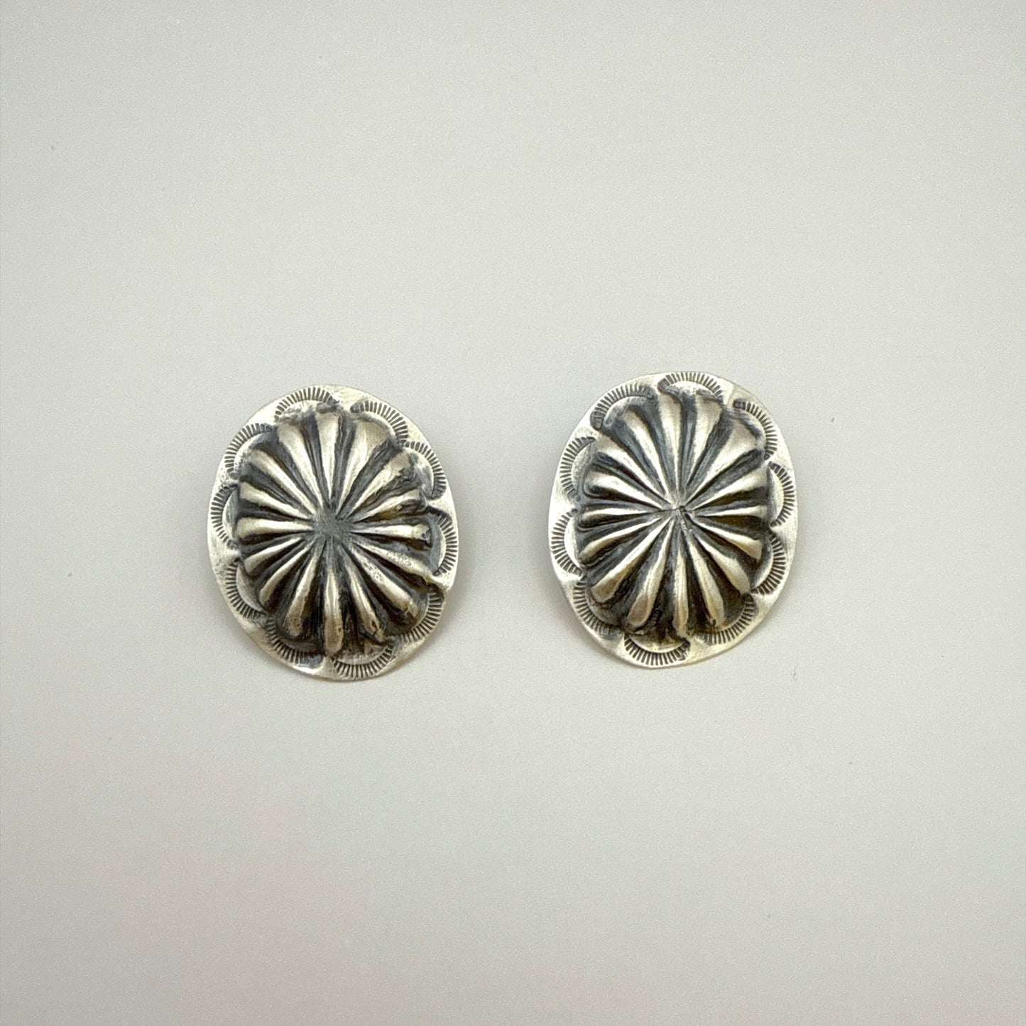 Concho Earrings 1 1/4"