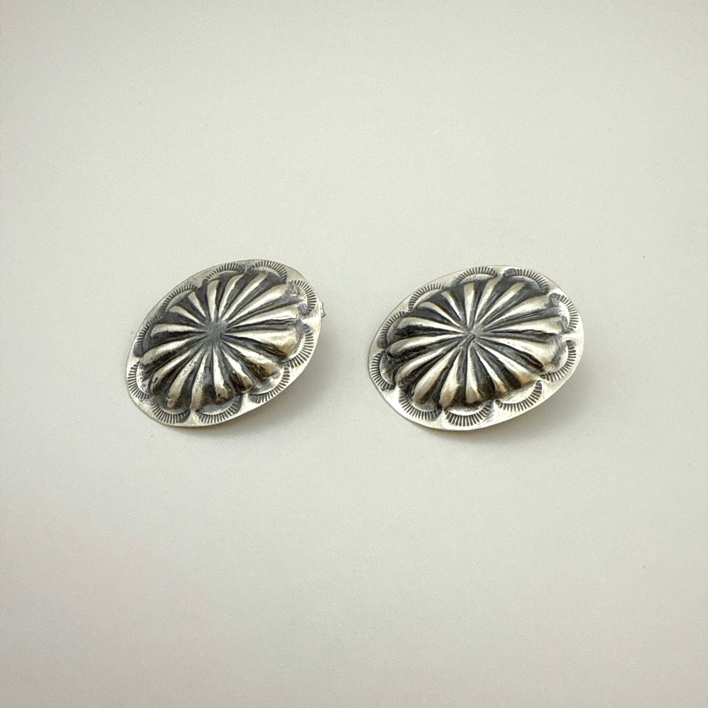 Concho Earrings 1 1/4"