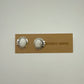 Howlite Stud Earrings A