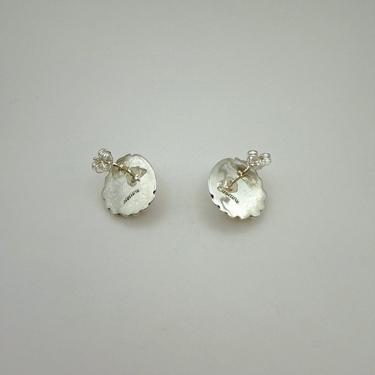 Howlite Stud Earrings A