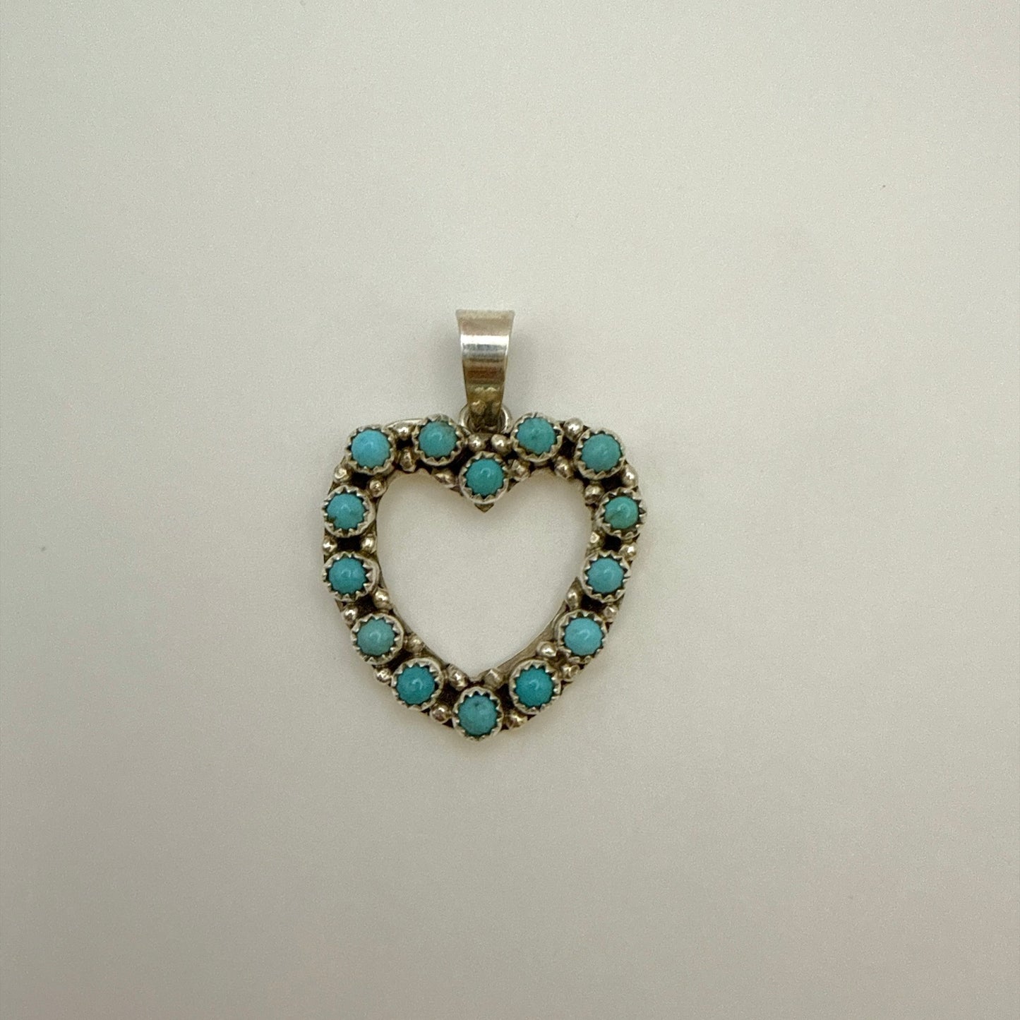 Kingman Turquoise Heart Pendant A