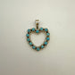 Kingman Turquoise Heart Pendant B