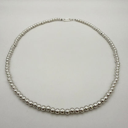 シャイニーナバホパールネックレス 4mm - 46cm