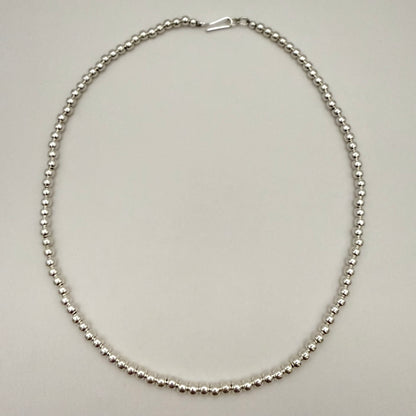 シャイニーナバホパールネックレス 4mm - 46cm