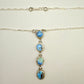 Golden Hills Turquoise Lariat Necklace