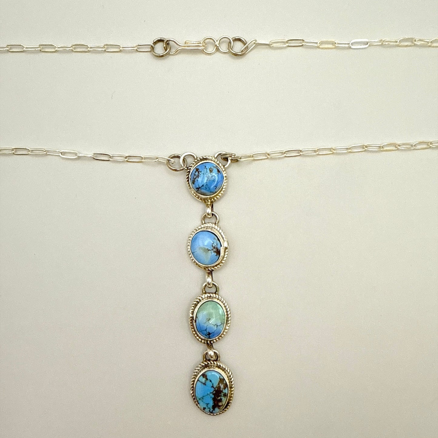 Golden Hills Turquoise Lariat Necklace