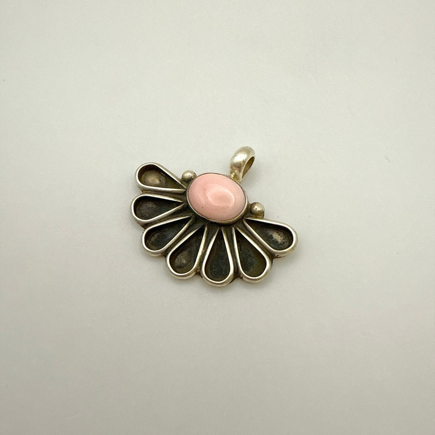 Pink Conch Fan Pendant