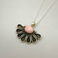 Pink Conch Fan Pendant