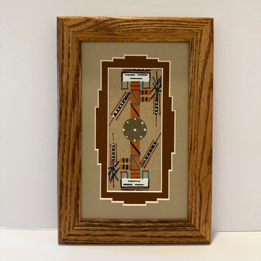 Navajo Sand Painting By Deborah Foster 9.5" x 6.5"