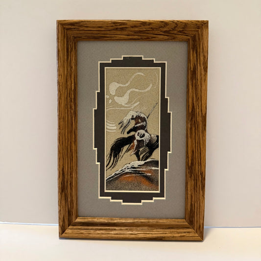 Navajo Sand Painting By Michael Watchman 9.5" x 6.5"
