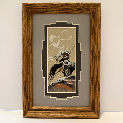 Navajo Sand Painting By Michael Watchman 9" x 6"