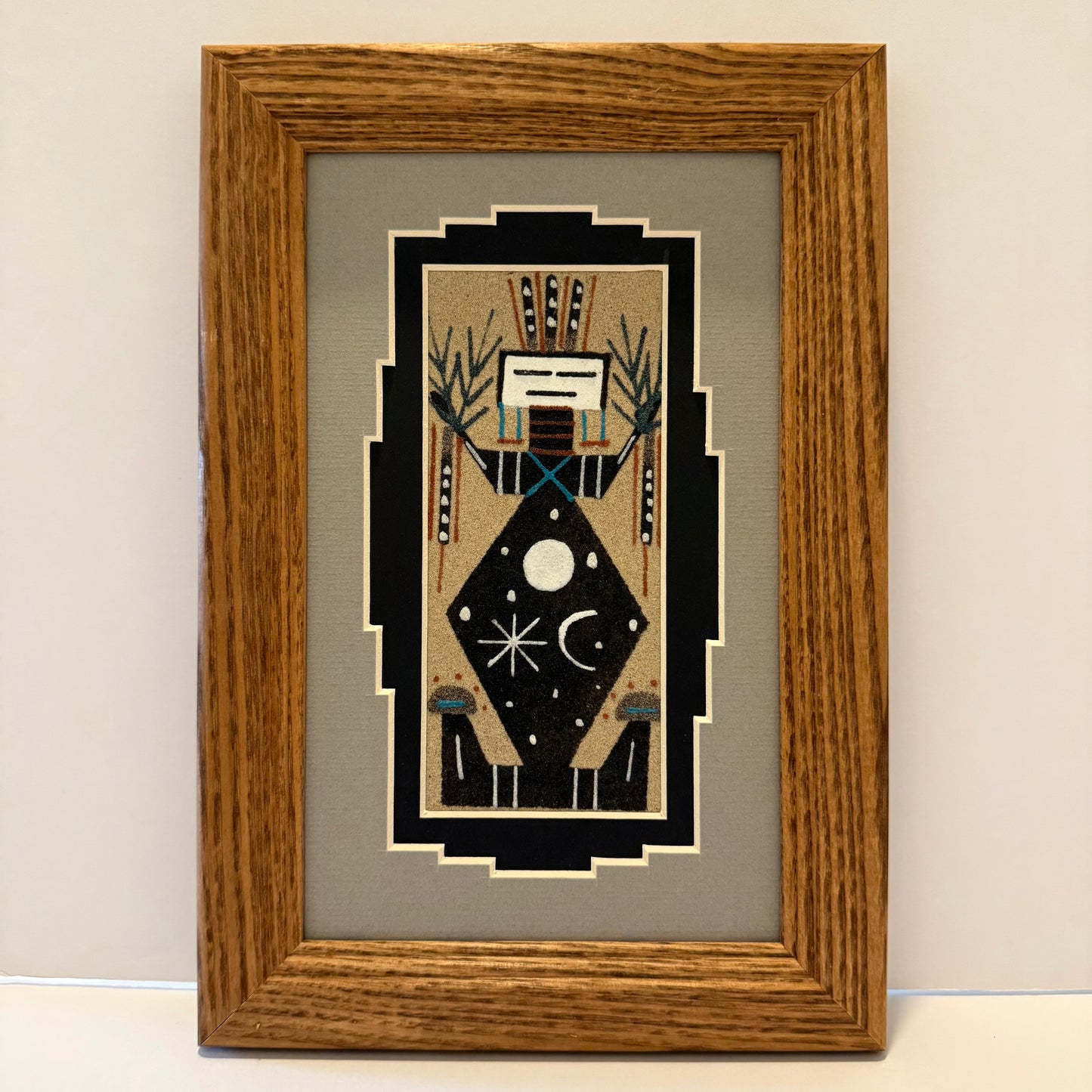 Navajo Sand Painting By Deborah Foster 9.5" x 6.5"