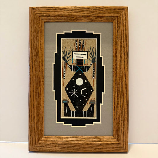 Navajo Sand Painting By Deborah Foster 9.5" x 6.5"
