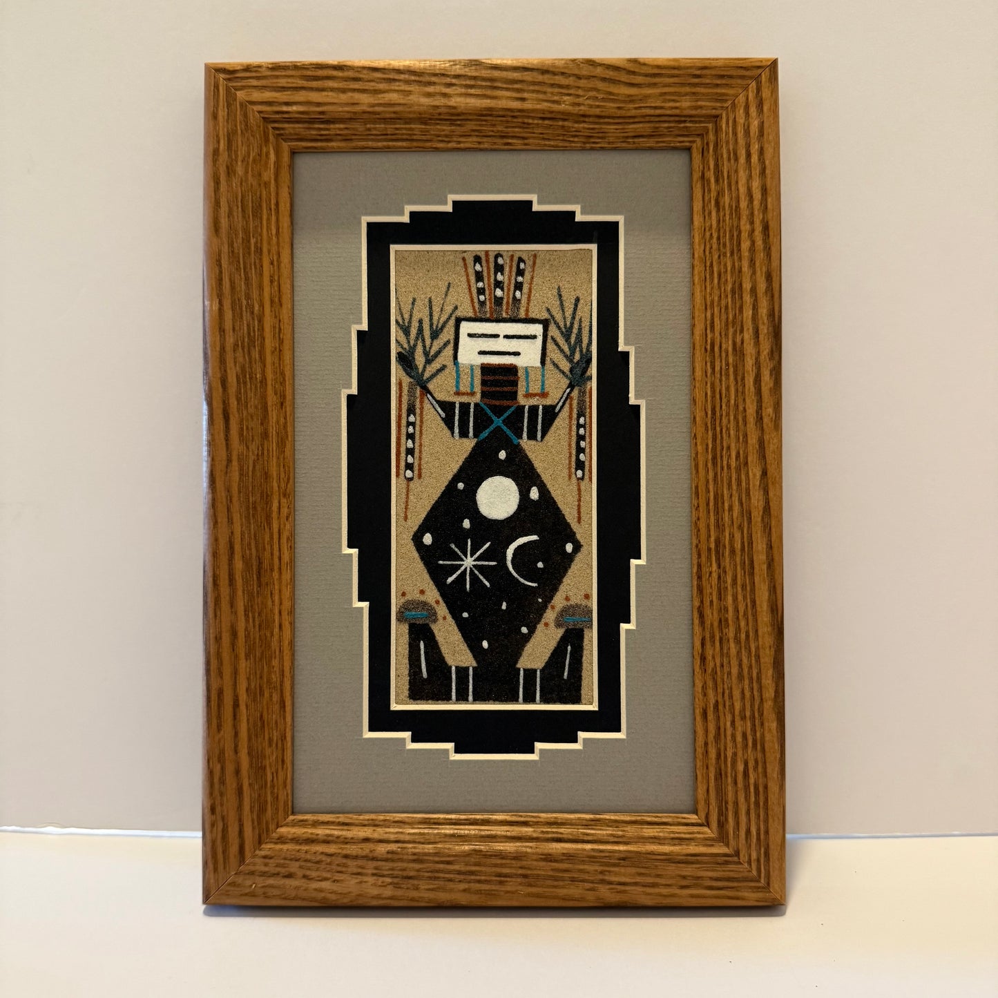 Navajo Sand Painting By Deborah Foster 9.5" x 6.5"