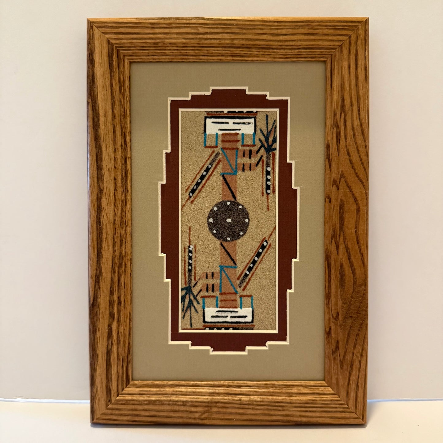 Navajo Sand Painting By Deborah Foster 9.5" x 6.5"