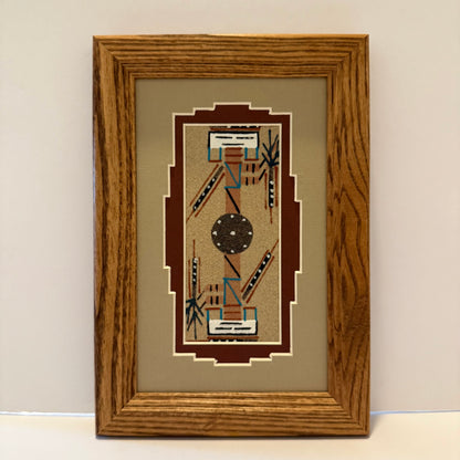 Navajo Sand Painting By Deborah Foster 9.5" x 6.5"