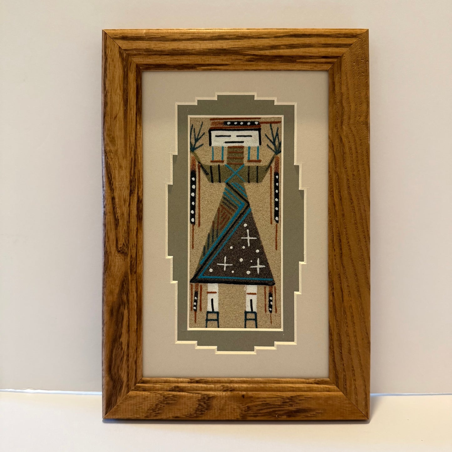Navajo Sand Painting By Deborah Foster 9.5" x 6.5"