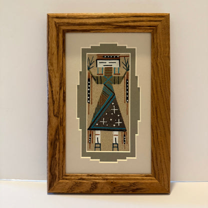 Navajo Sand Painting By Deborah Foster 9.5" x 6.5"