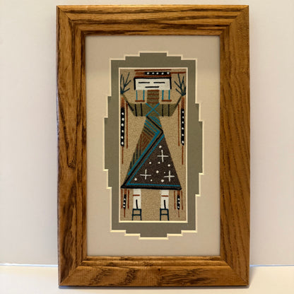 Navajo Sand Painting By Deborah Foster 9.5" x 6.5"