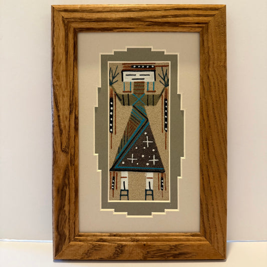 Navajo Sand Painting By Deborah Foster 9.5" x 6.5"