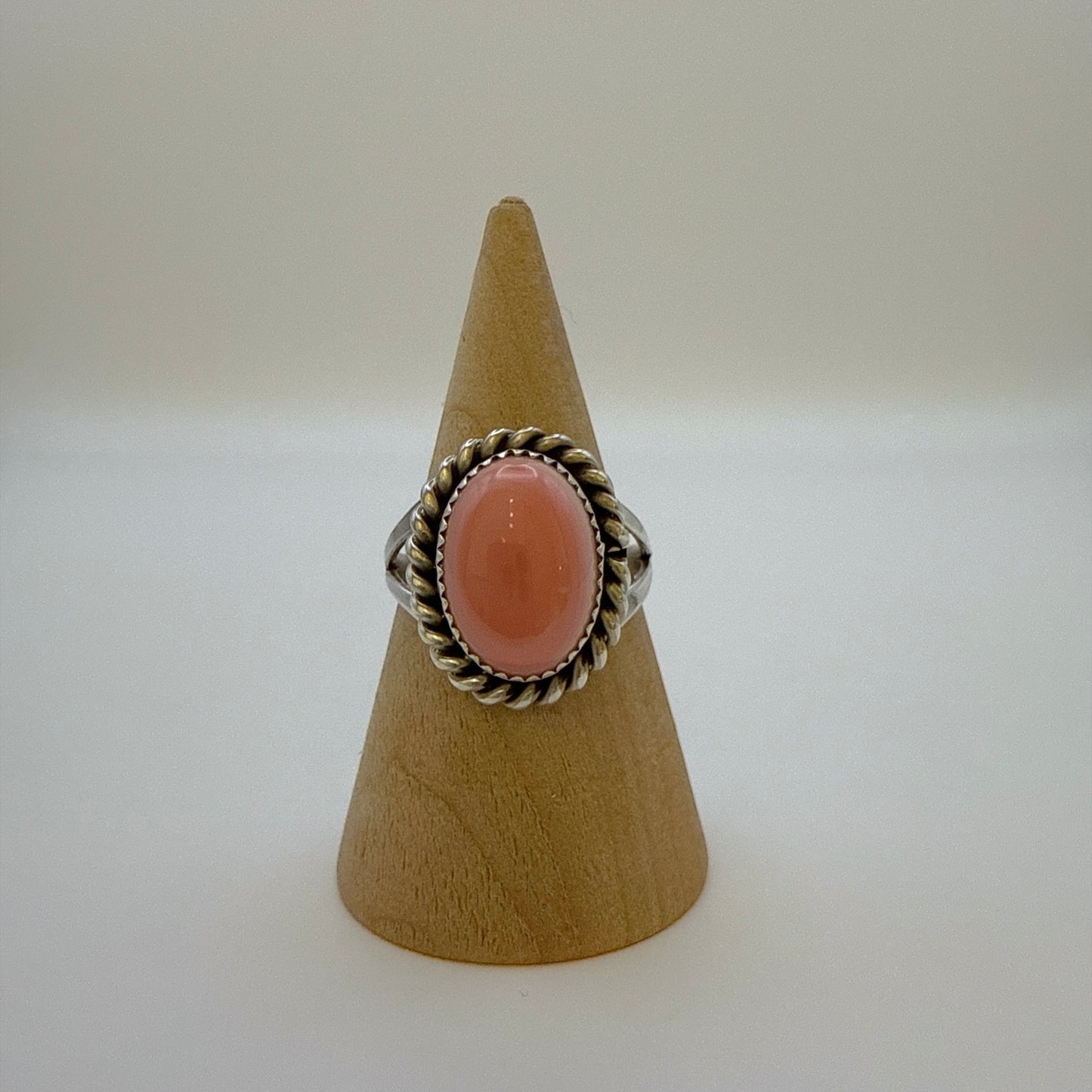 Pink Conch Ring Size 8