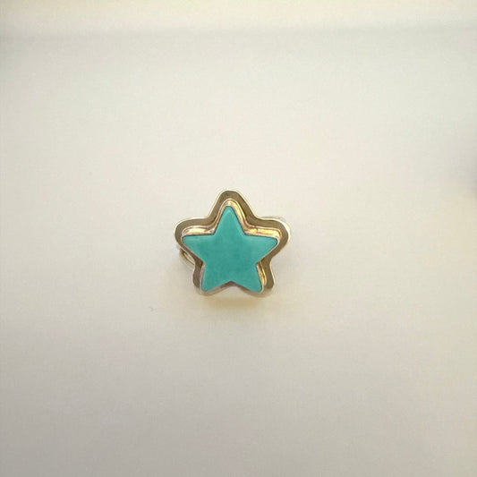 Turquoise Star Ring Size 7