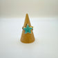 Turquoise Star Ring Size 8