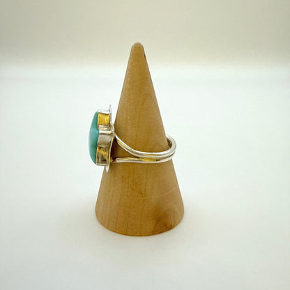 Turquoise Star Ring Size 8