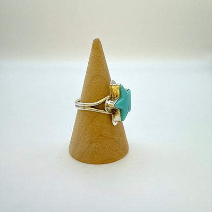 Turquoise Star Ring Size 8