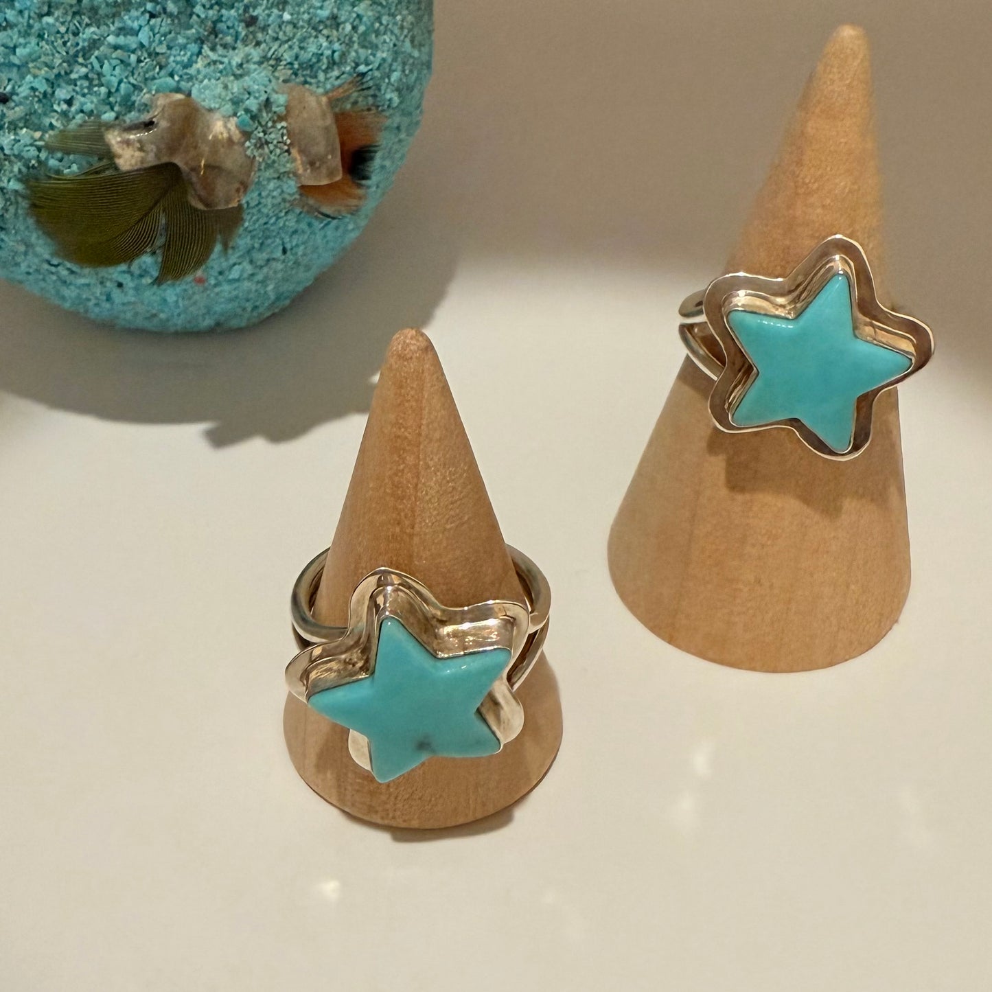 Turquoise Star Ring Size 7