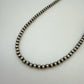 Round Navajo Pearls Necklace 4mm - 18"