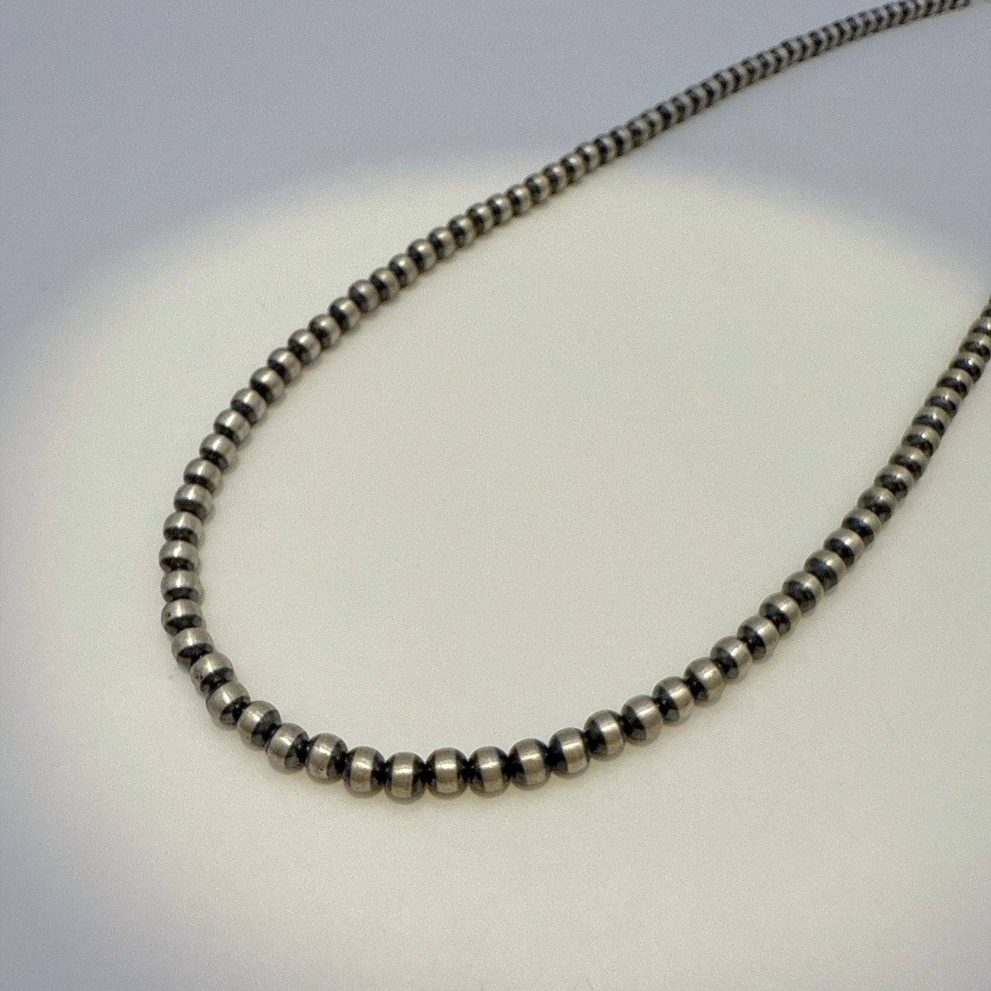 Round Navajo Pearls Necklace 4mm - 18"