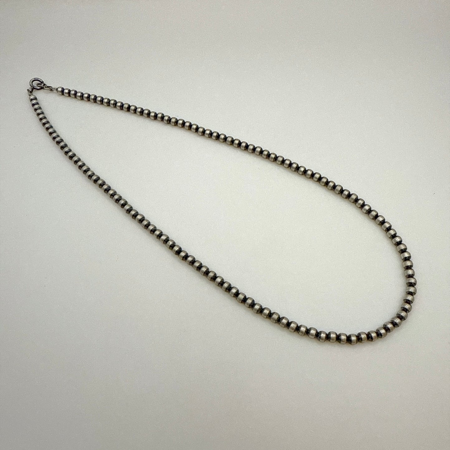 Round Navajo Pearls Necklace 4mm - 18"