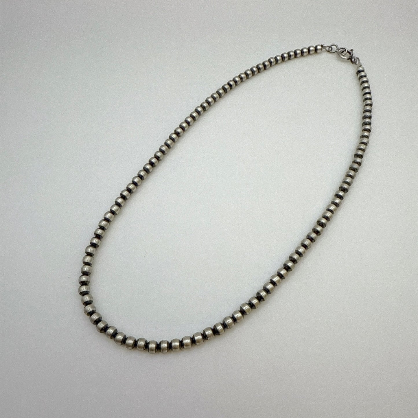 Round Navajo Pearls Necklace 4mm - 16"