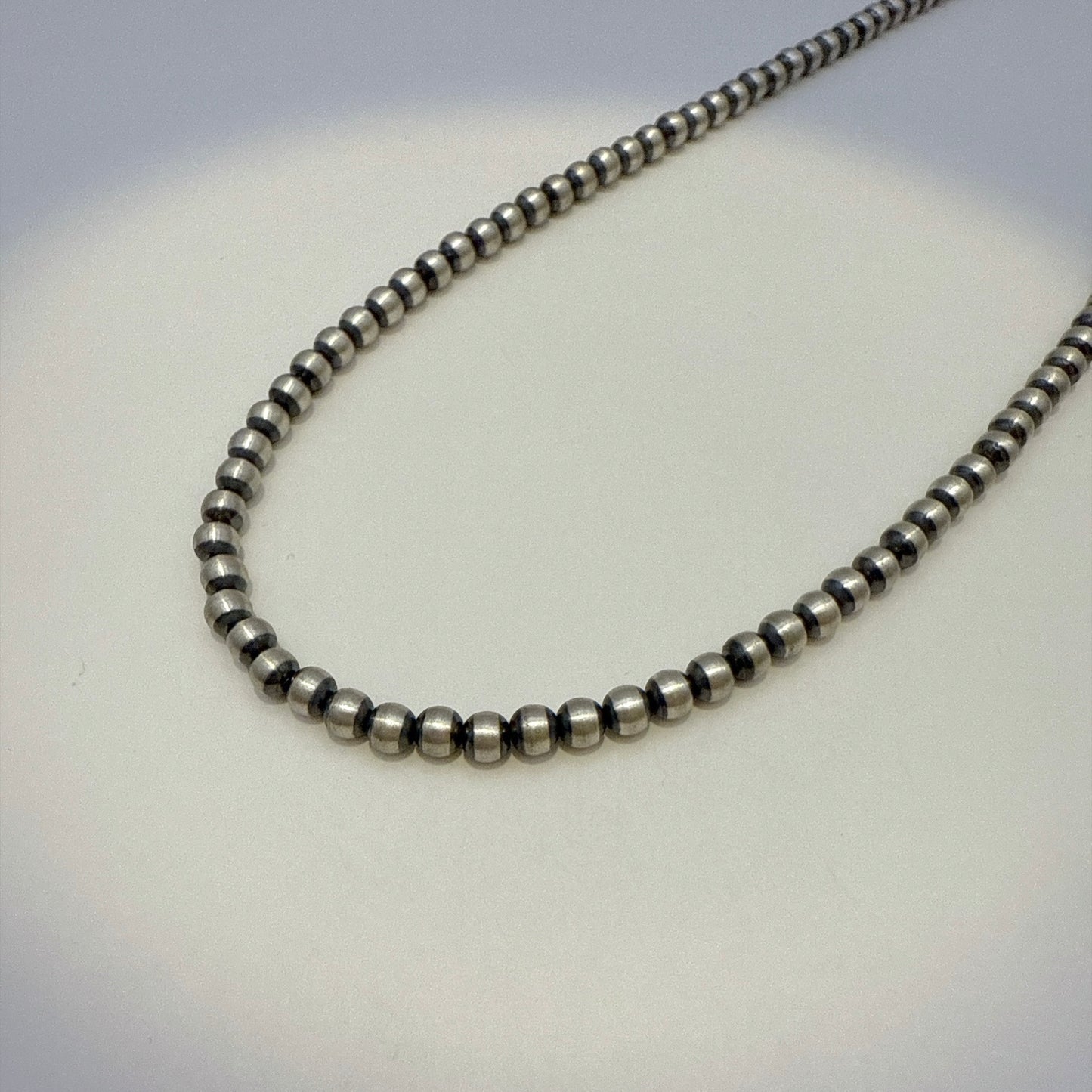 Round Navajo Pearls Necklace 4mm - 16"