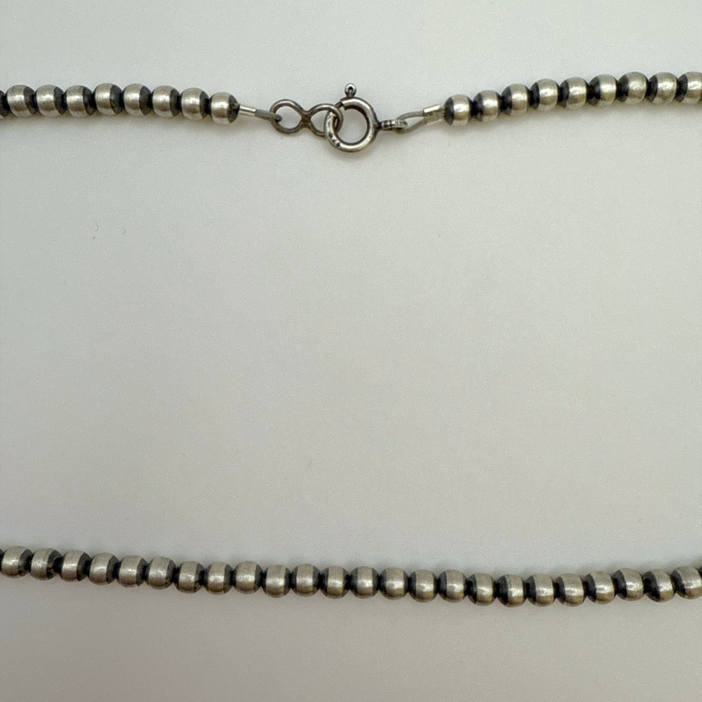 Round Navajo Pearls Necklace 4mm - 16"