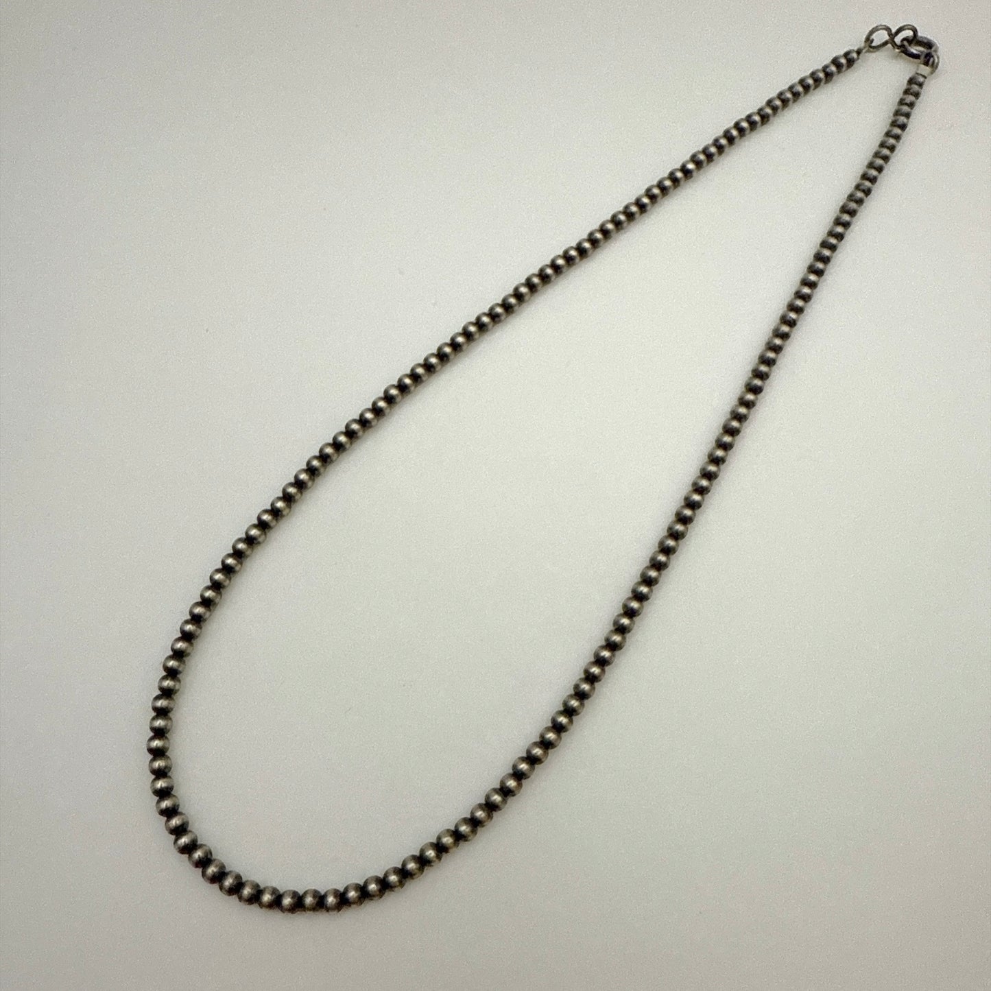 Round Navajo Pearls Necklace 3mm - 16"