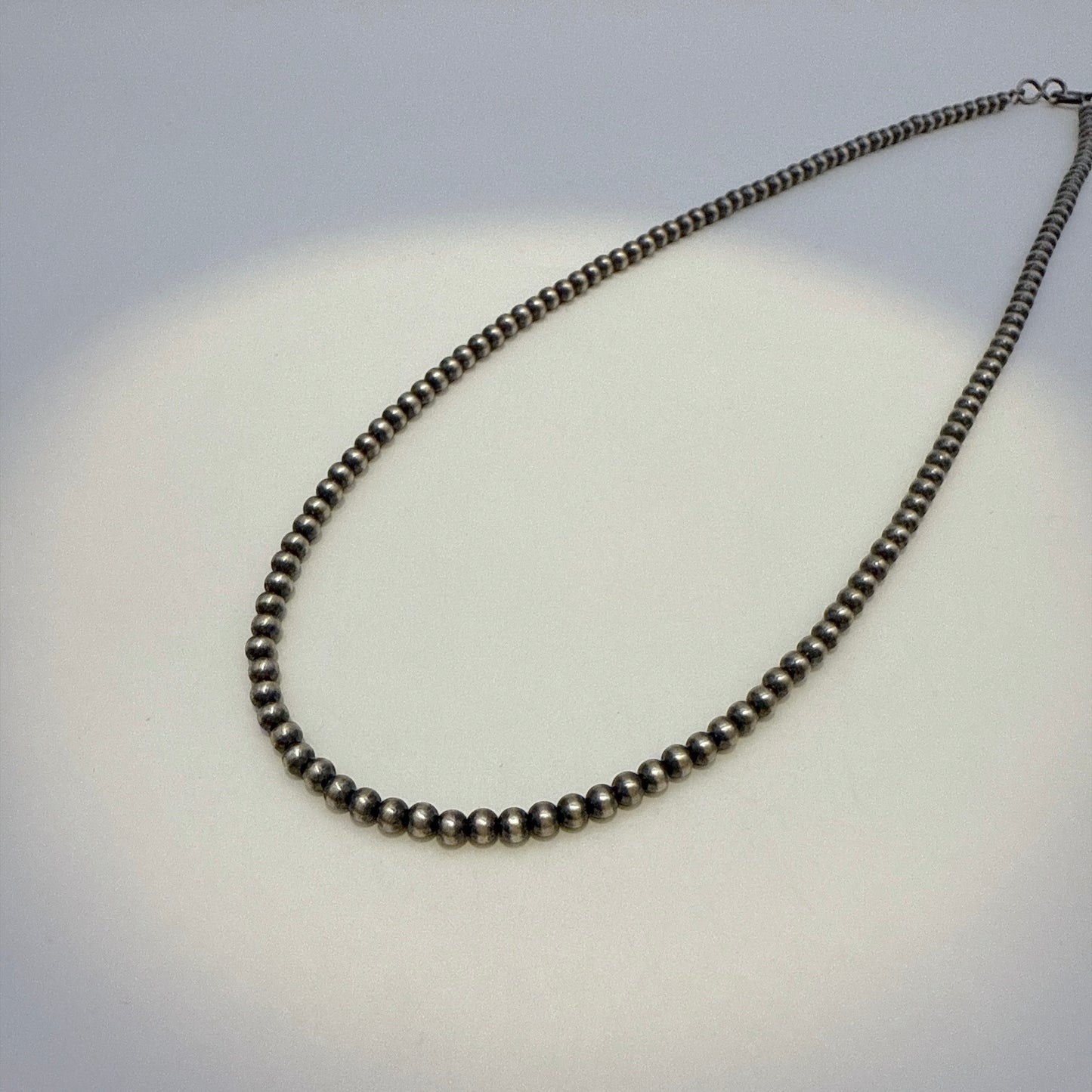 Round Navajo Pearls Necklace 3mm - 16"