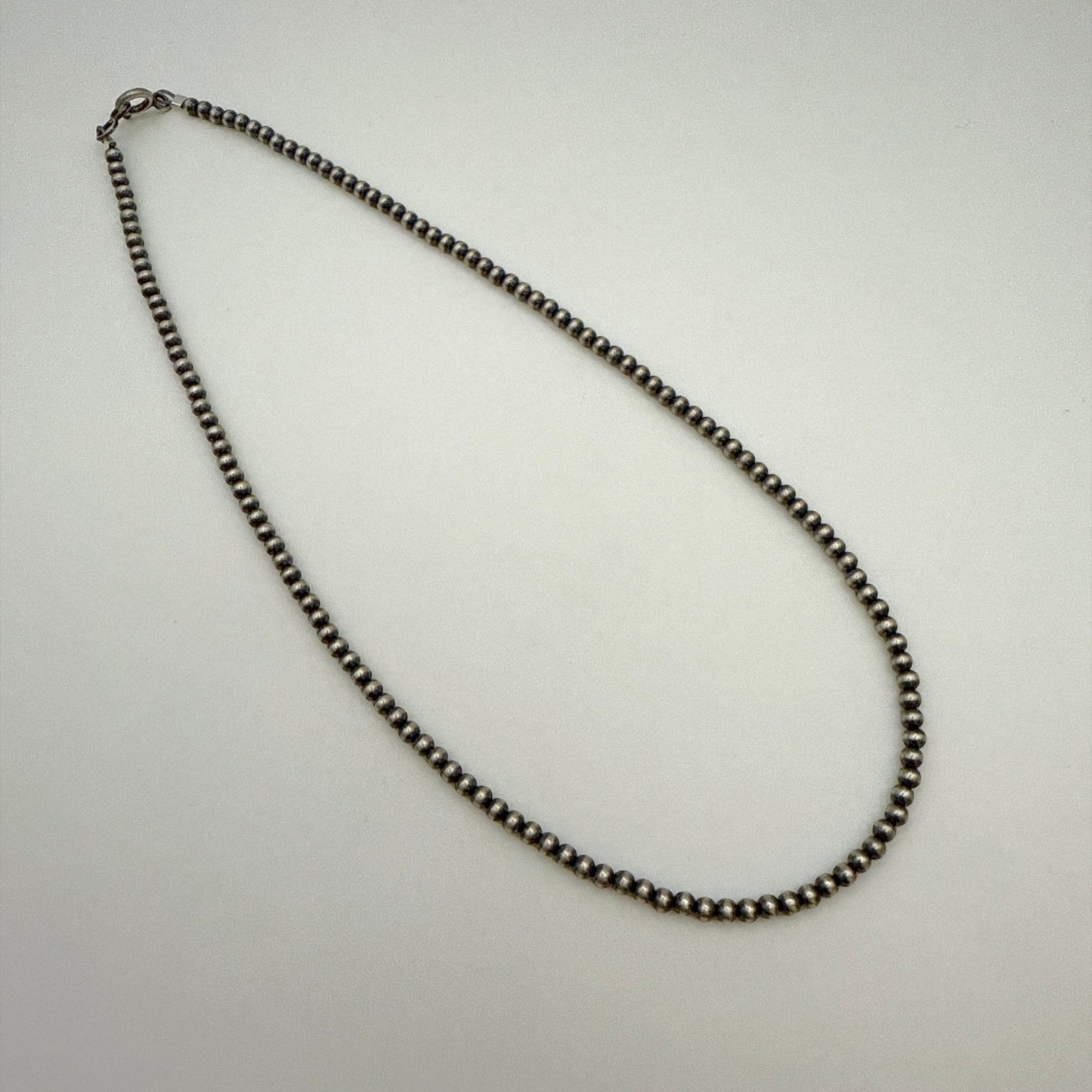 Round Navajo Pearls Necklace 3mm - 16"