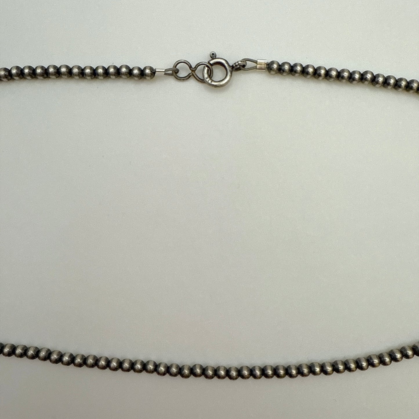 Round Navajo Pearls Necklace 3mm - 16"