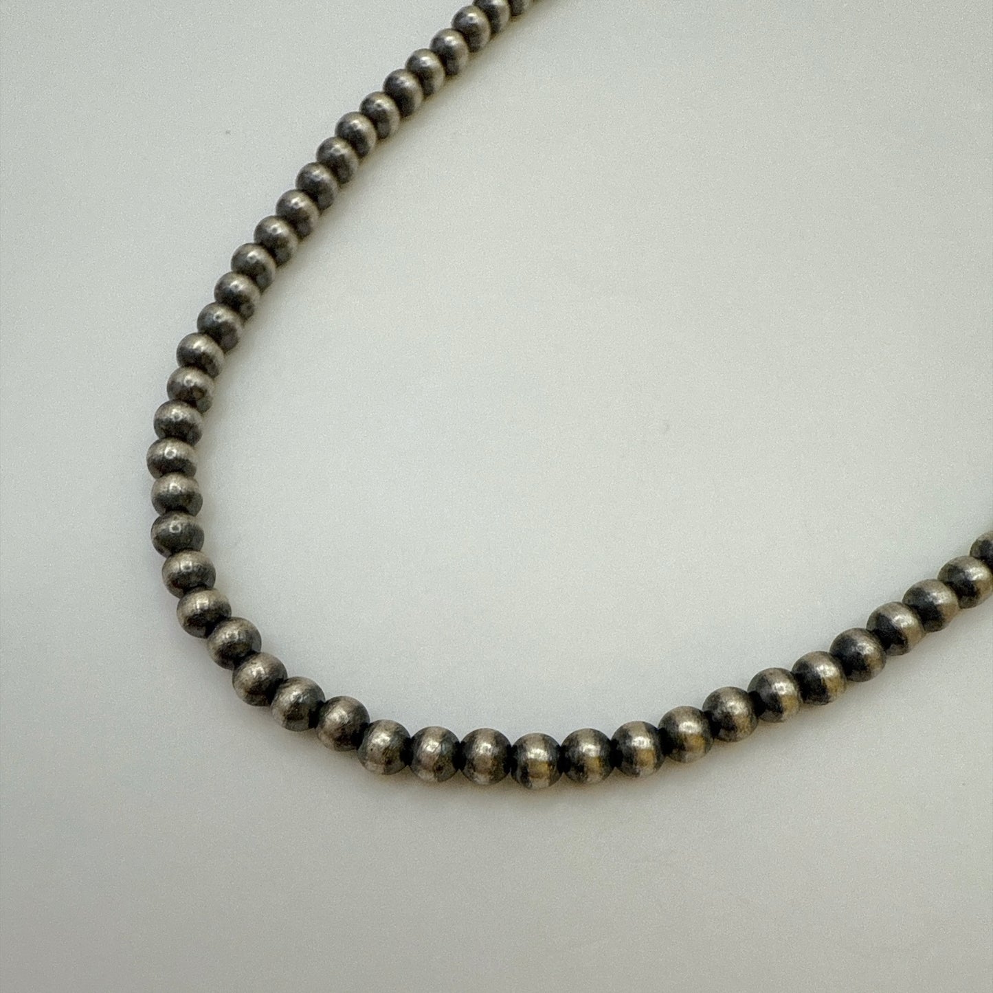 Round Navajo Pearls Necklace 3mm - 16"