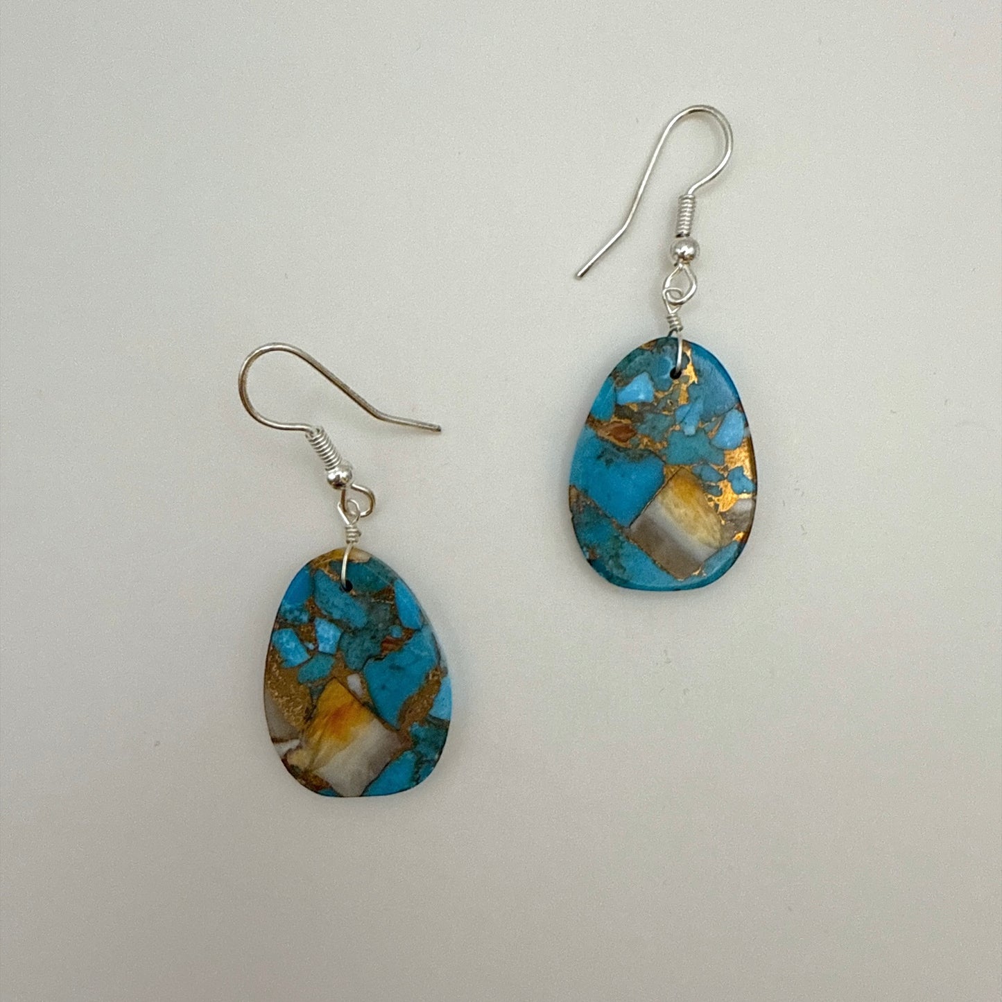 Mojave Turquoise Slab Earrings