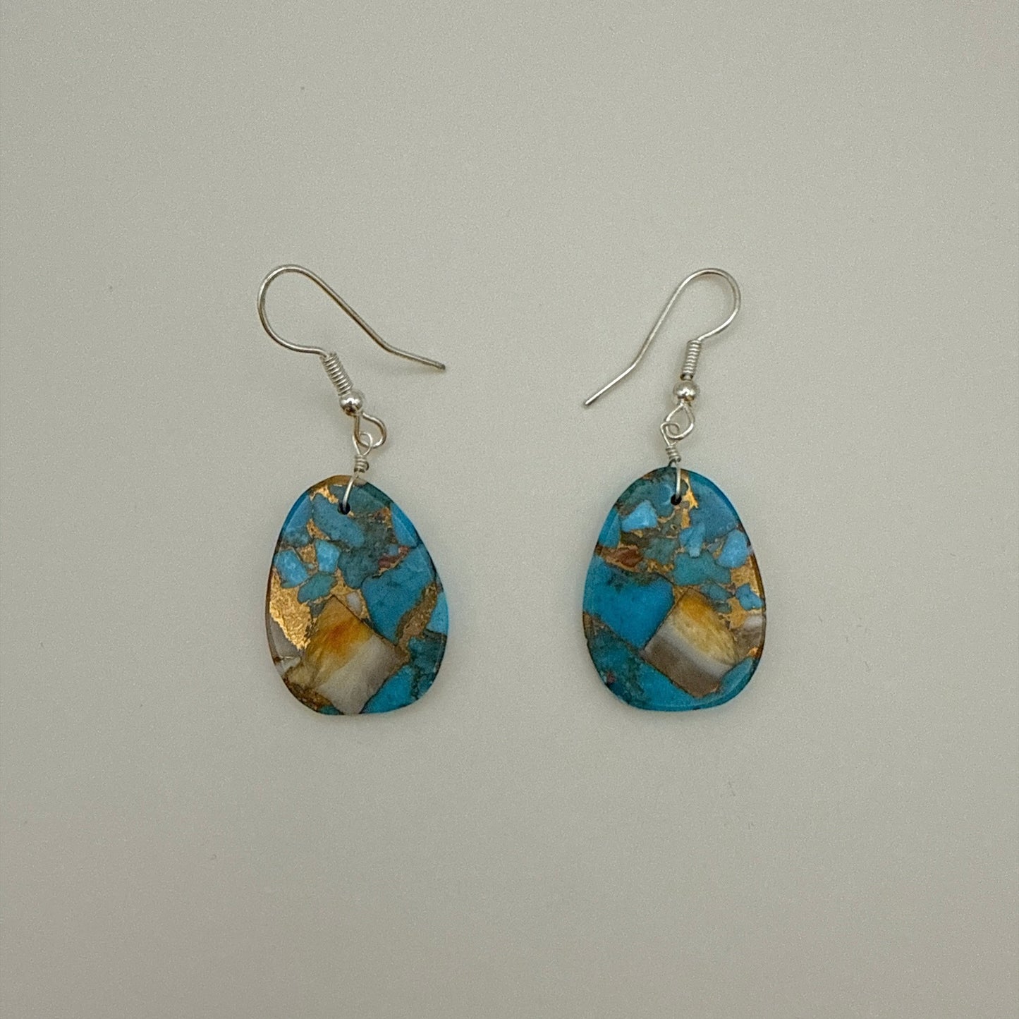 Mojave Turquoise Slab Earrings