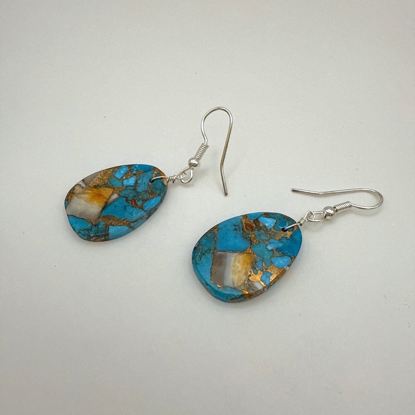 Mojave Turquoise Slab Earrings