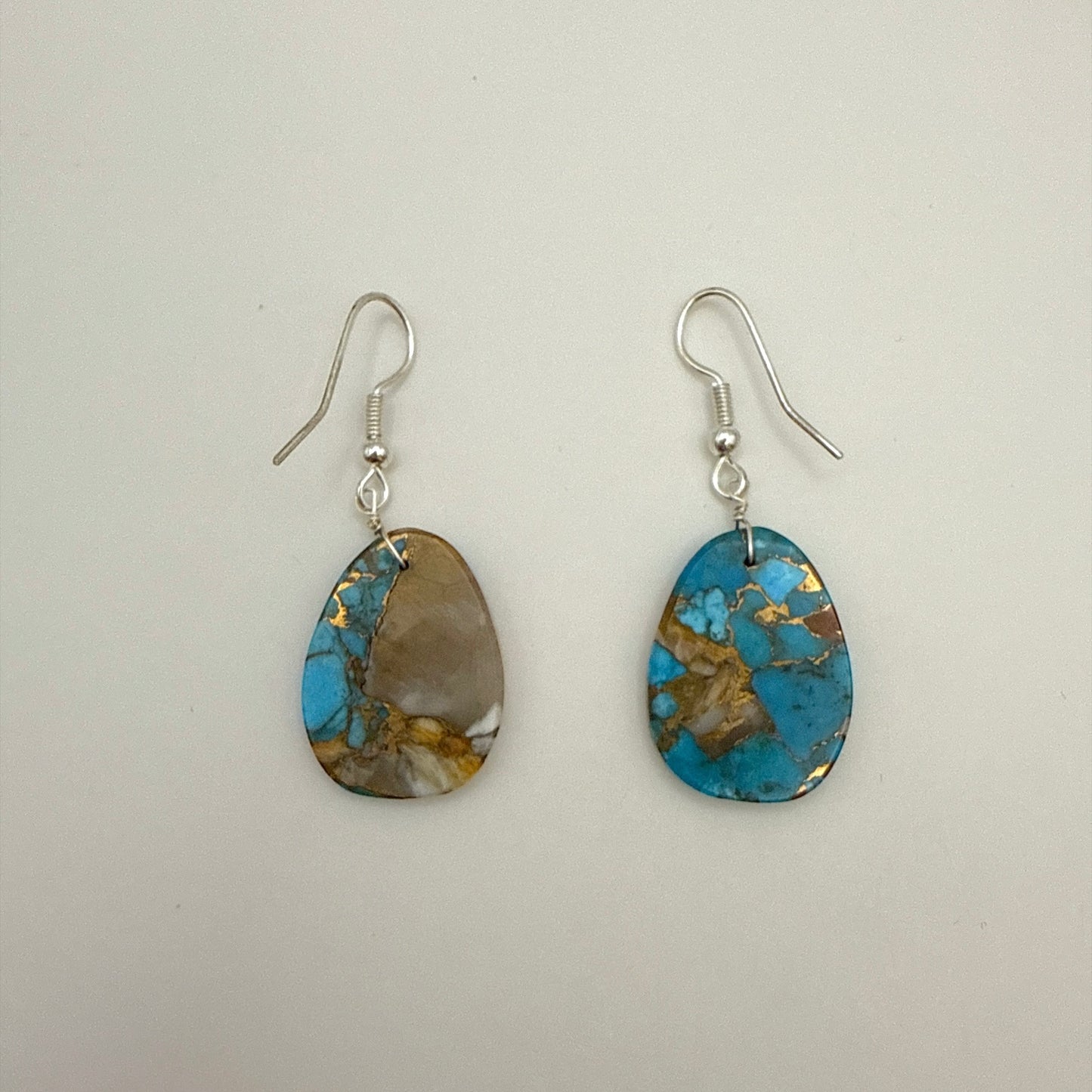 Mojave Turquoise Slab Earrings