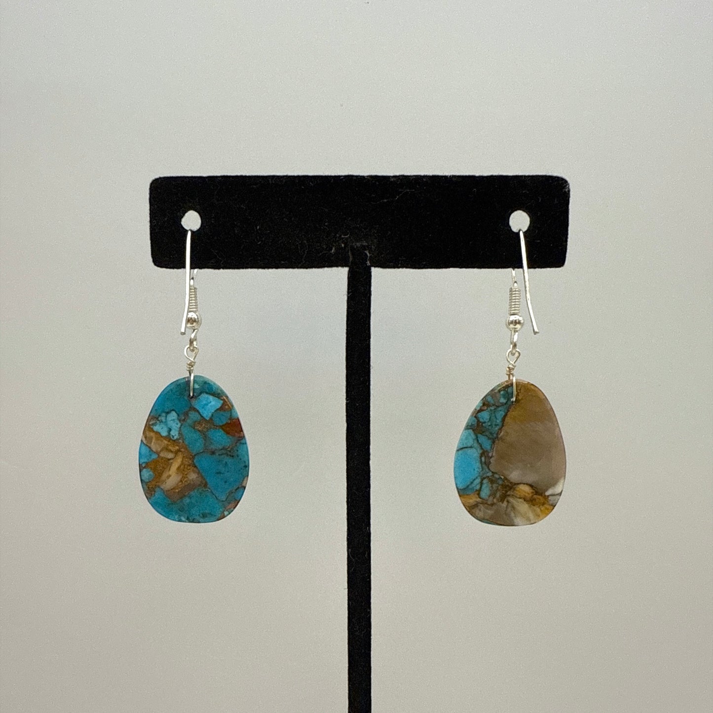 Mojave Turquoise Slab Earrings