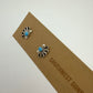 Small Turquoise Fan Stud Earrings