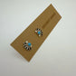 Small Turquoise Fan Stud Earrings